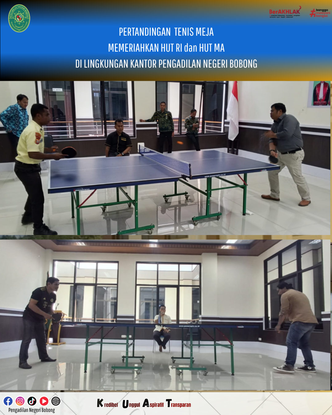 KEGIATAN MENYAMBUT HUT RI dan HUT MA